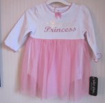 (image for) Baby Glam Snow Princess Skirted Creeper Tulle Skirt 3 Months