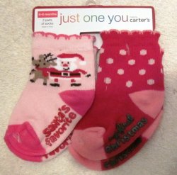 (image for) Carter\'s Just One You First Christmas Socks 6-12 months