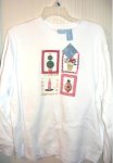 (image for) Christmas Womens Sweatshirt White Embroidered Large