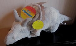 (image for) Stuffed Plush Dinosaur Triceratops by Kids Stuff
