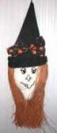 (image for) Halloween Witch Face Door Wall Hanging New Handmade