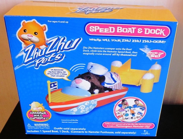 (image for) Zhu Zhu Pets Speed Boat and Dock - Click Image to Close